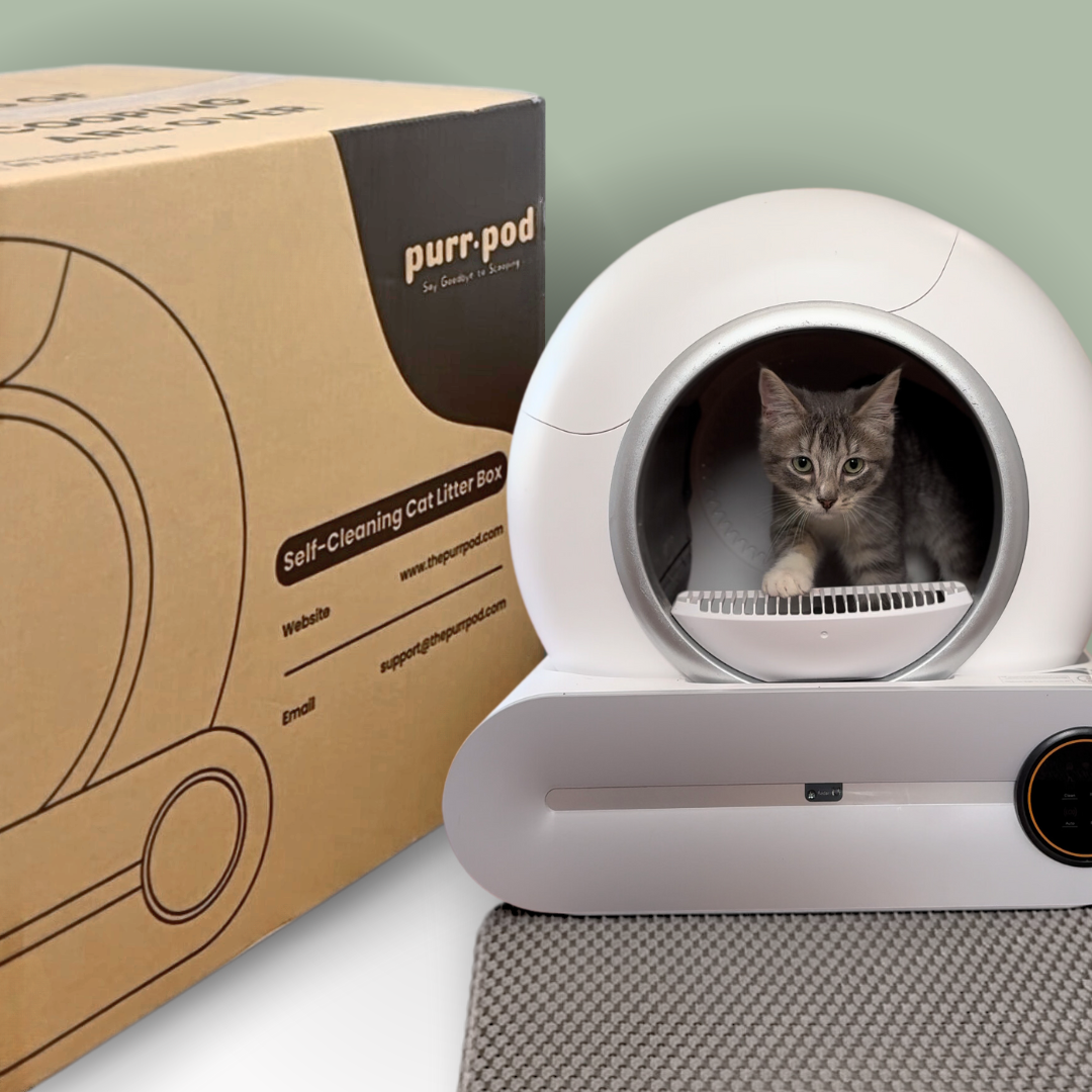 Multi Cat Battery Operated Self Cleaning Litter Box Purr-Pod