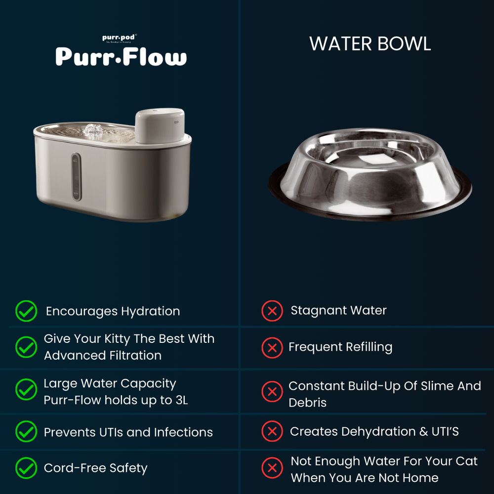 PurrFlow™ Water Fountain PurrPod